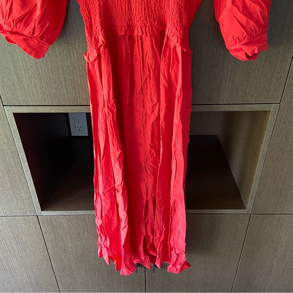 Zara Red Midi Dress - Picture 3 of 8
